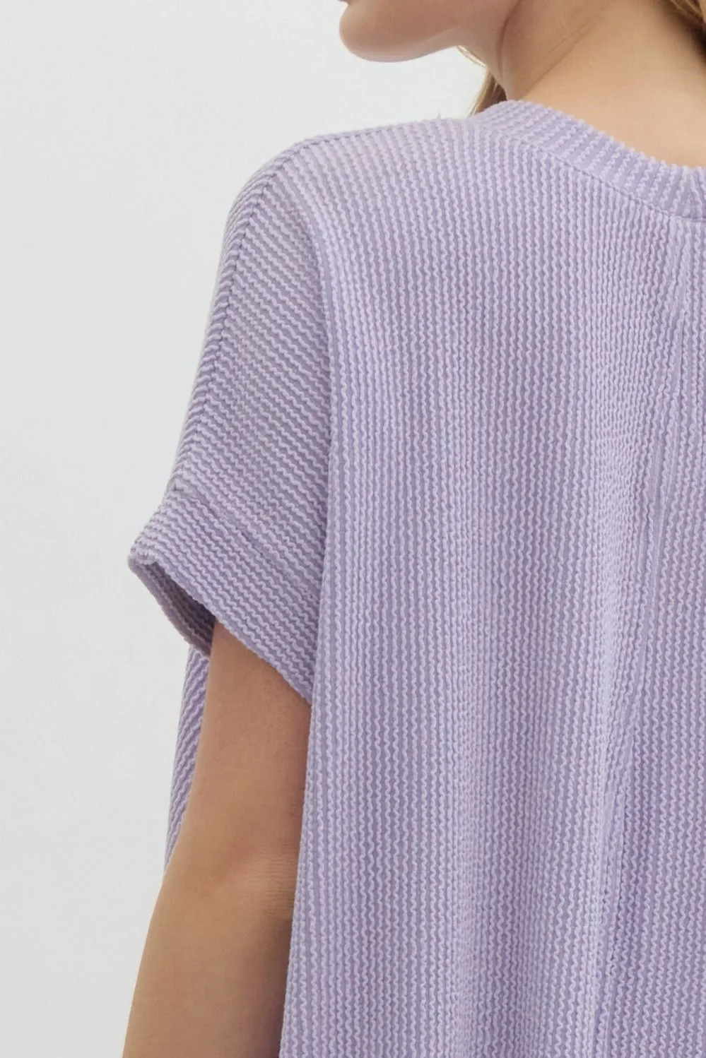 Short Sleeve Ribbed Top