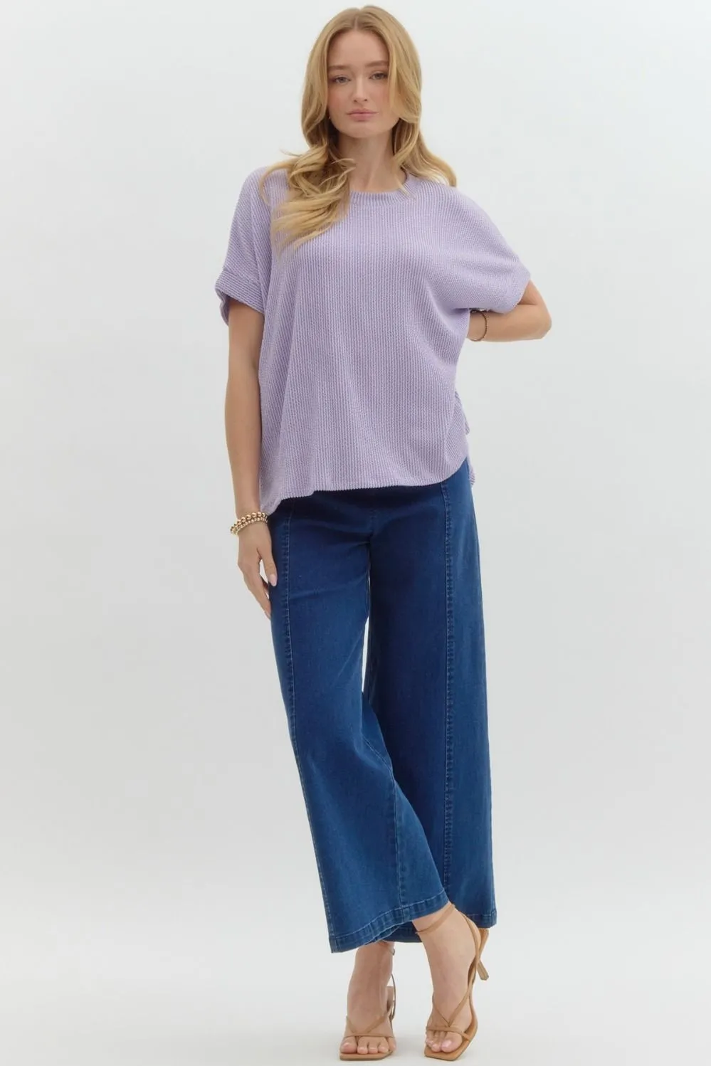 Short Sleeve Ribbed Top