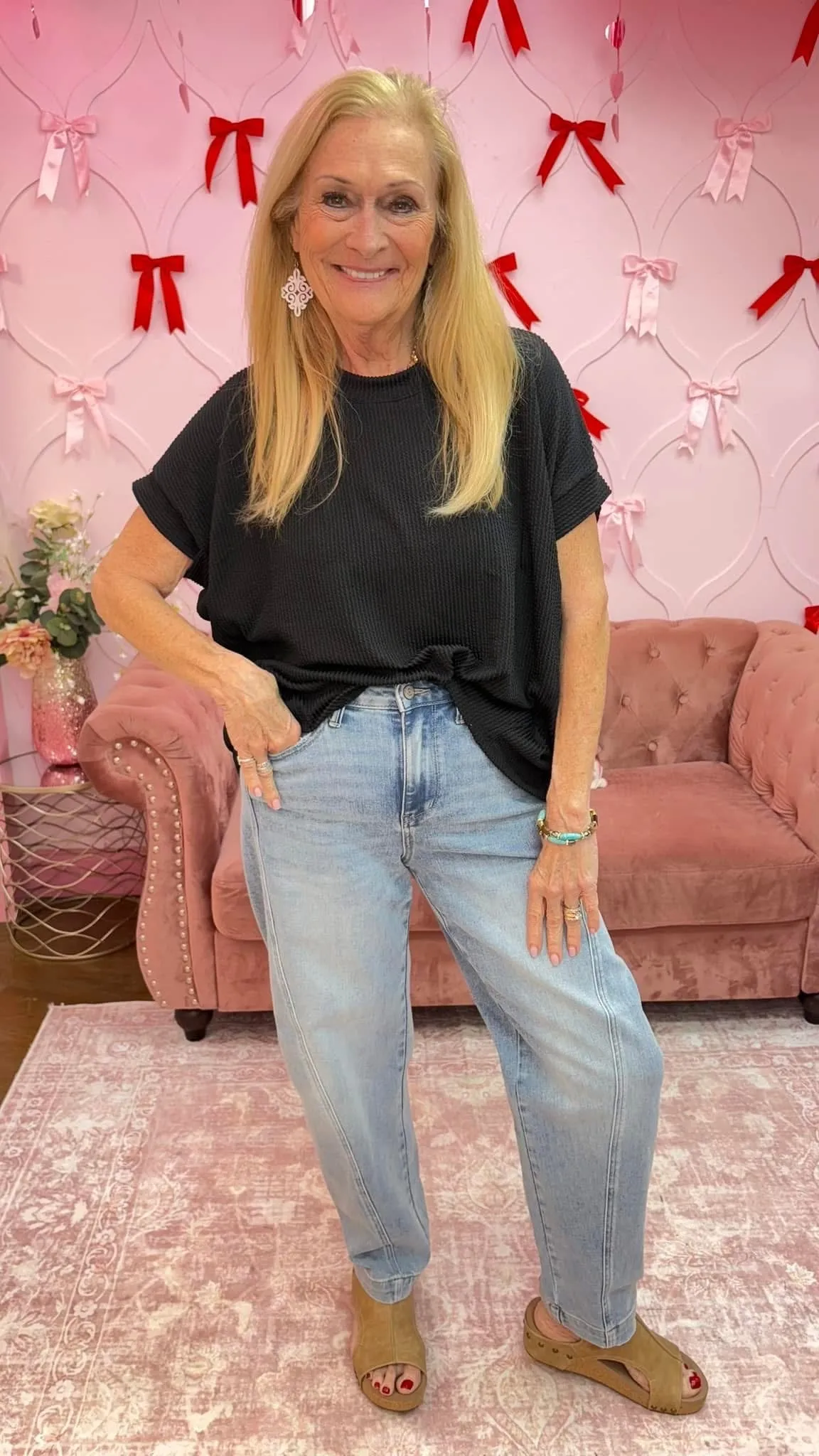 Short Sleeve Ribbed Top