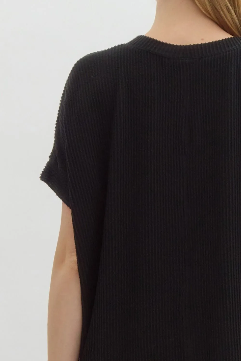 Short Sleeve Ribbed Top