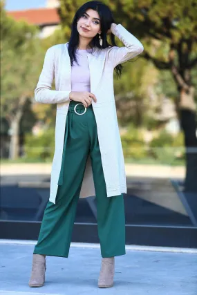 Sidiou Group Women Stone Tricot Jacket