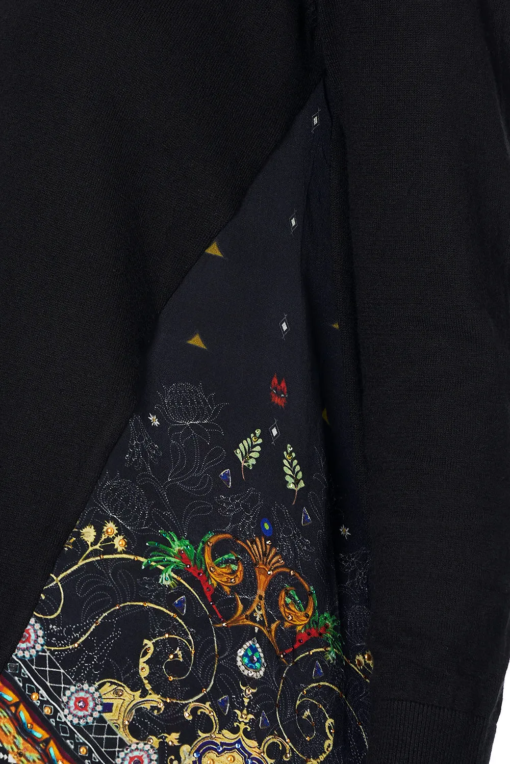 SILK GODET KNIT JUMPER BLACKHEATH BETTY