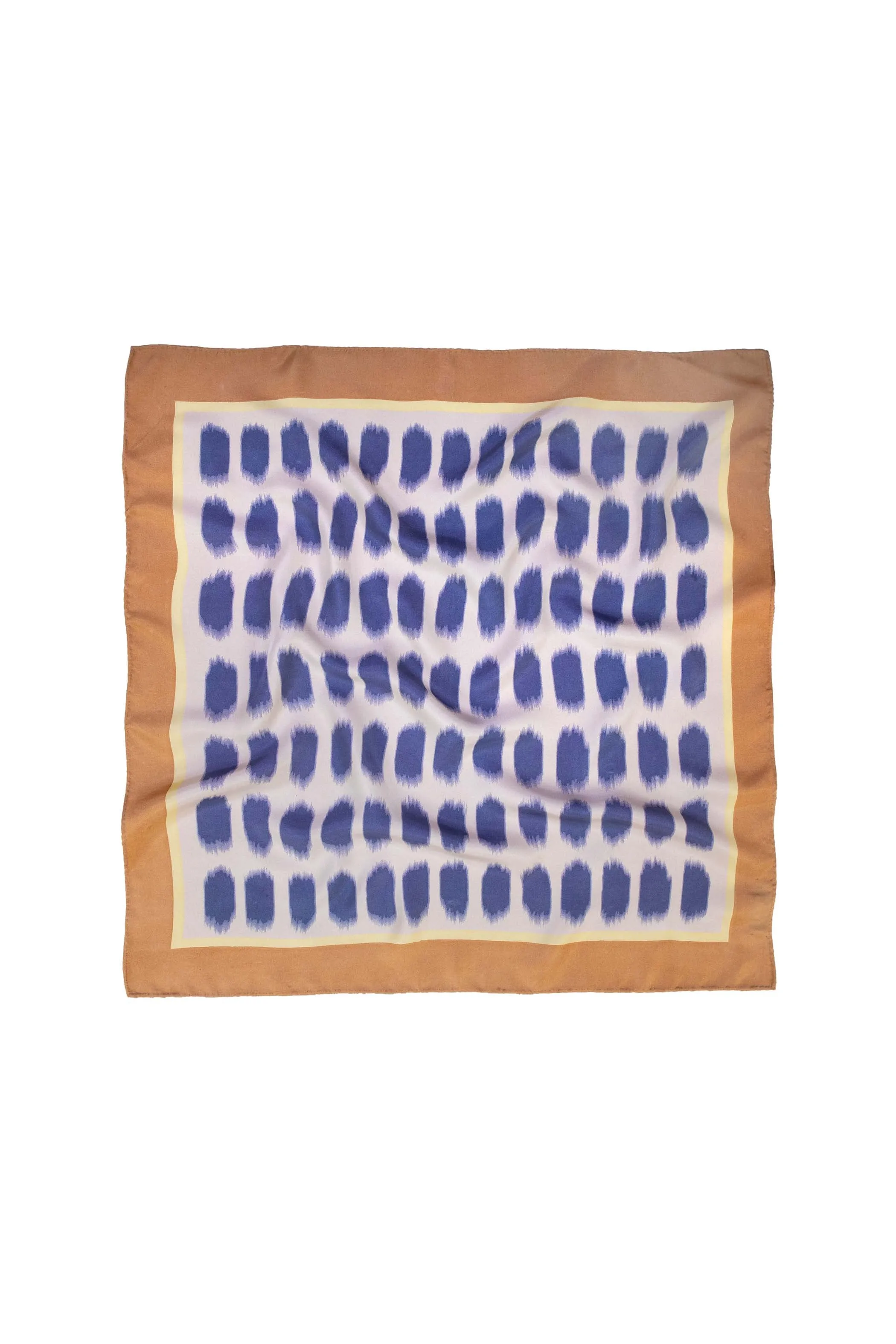 Silk Scarf I  Block Printed Carree