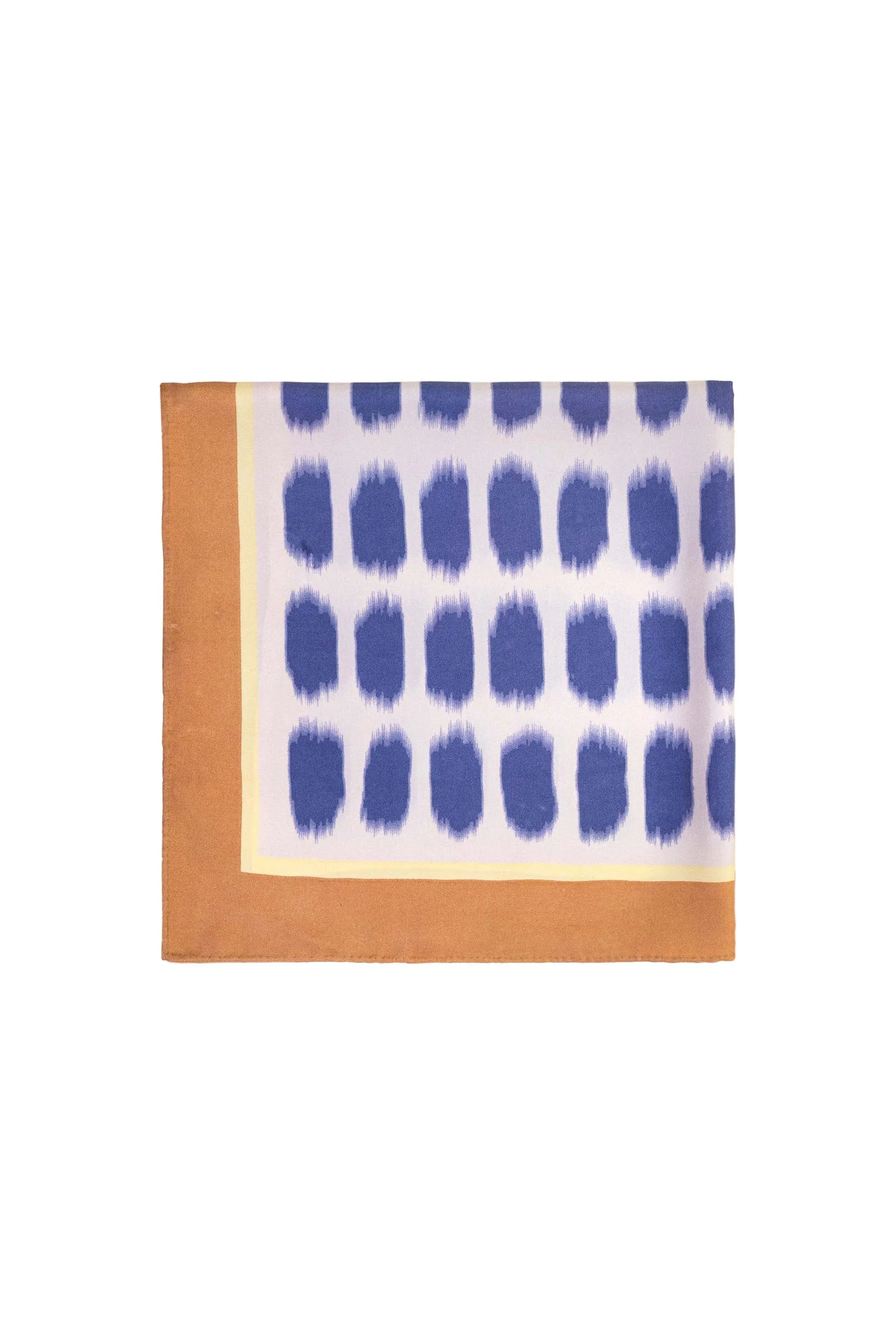 Silk Scarf I  Block Printed Carree