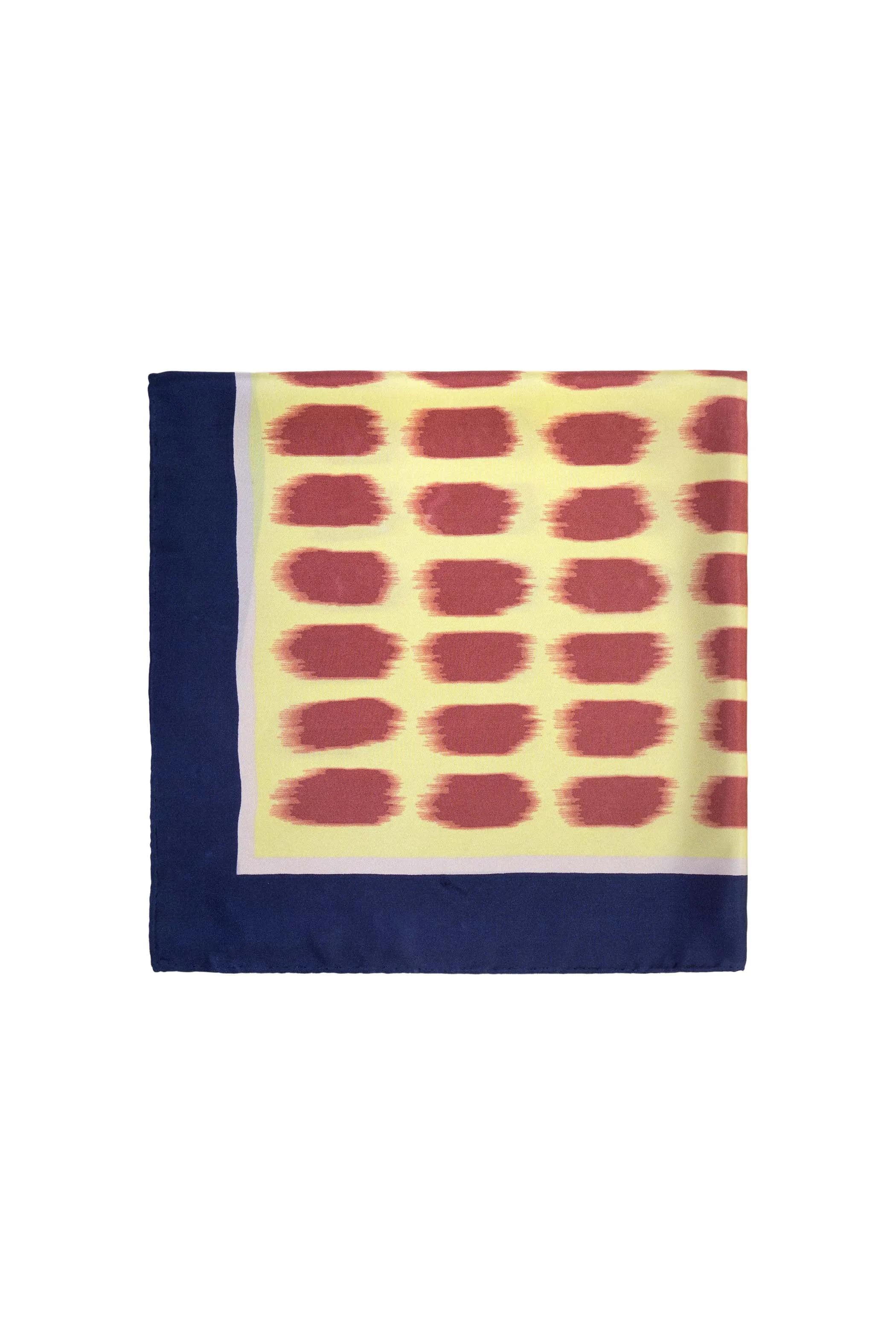 Silk Scarf I  Block Printed Carree