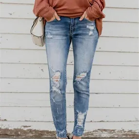Skinny High Waist Stretch Slim-Fit Pants