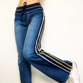 Sporty Striped Bongo Jeans