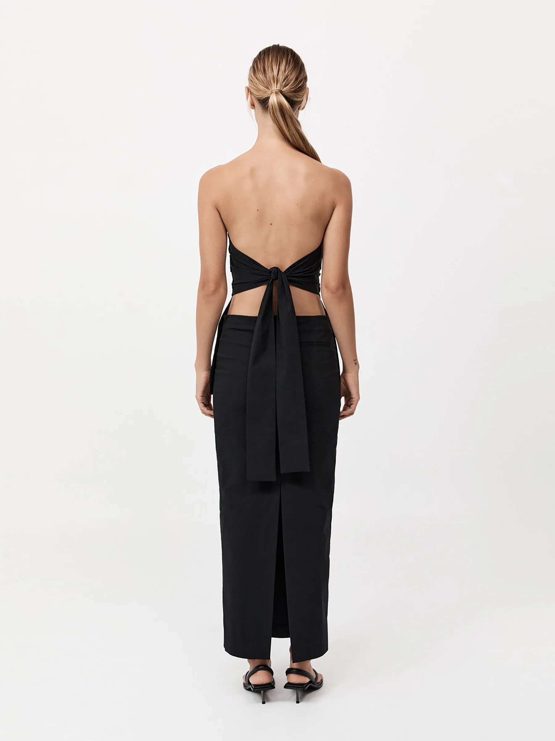 Strapless Tie Back Top