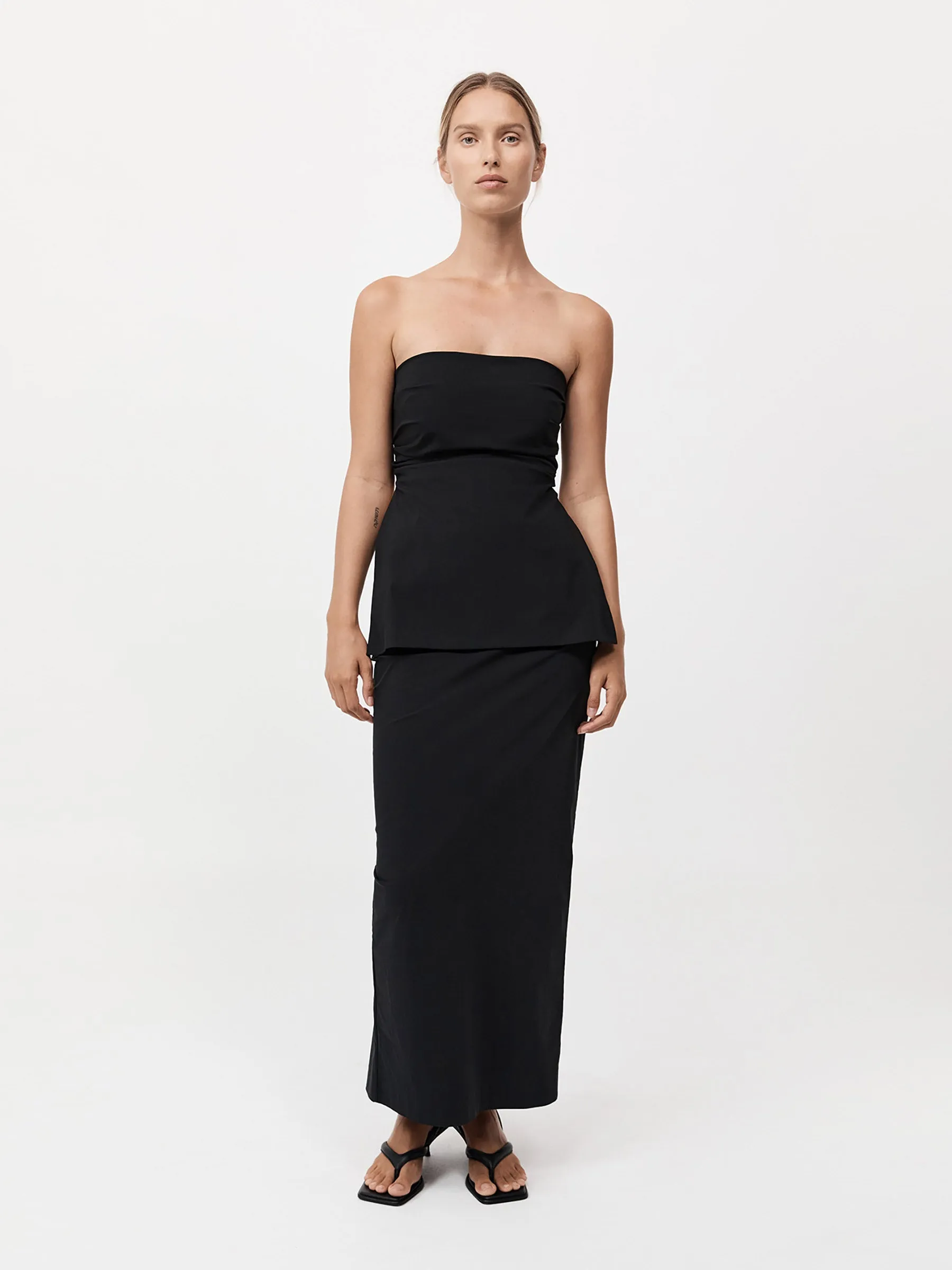 Strapless Tie Back Top