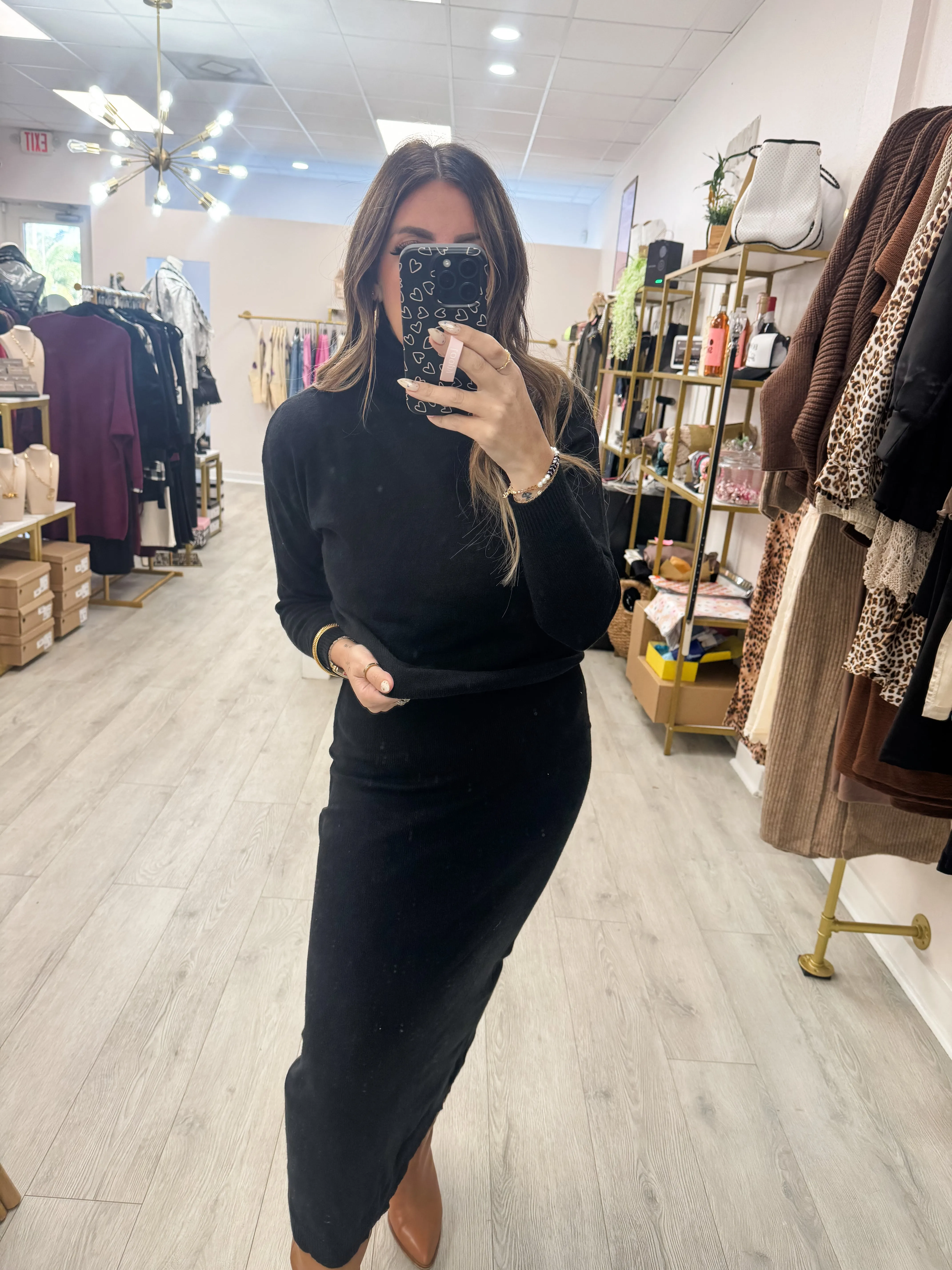 Two Piece Sweater and Dress Set