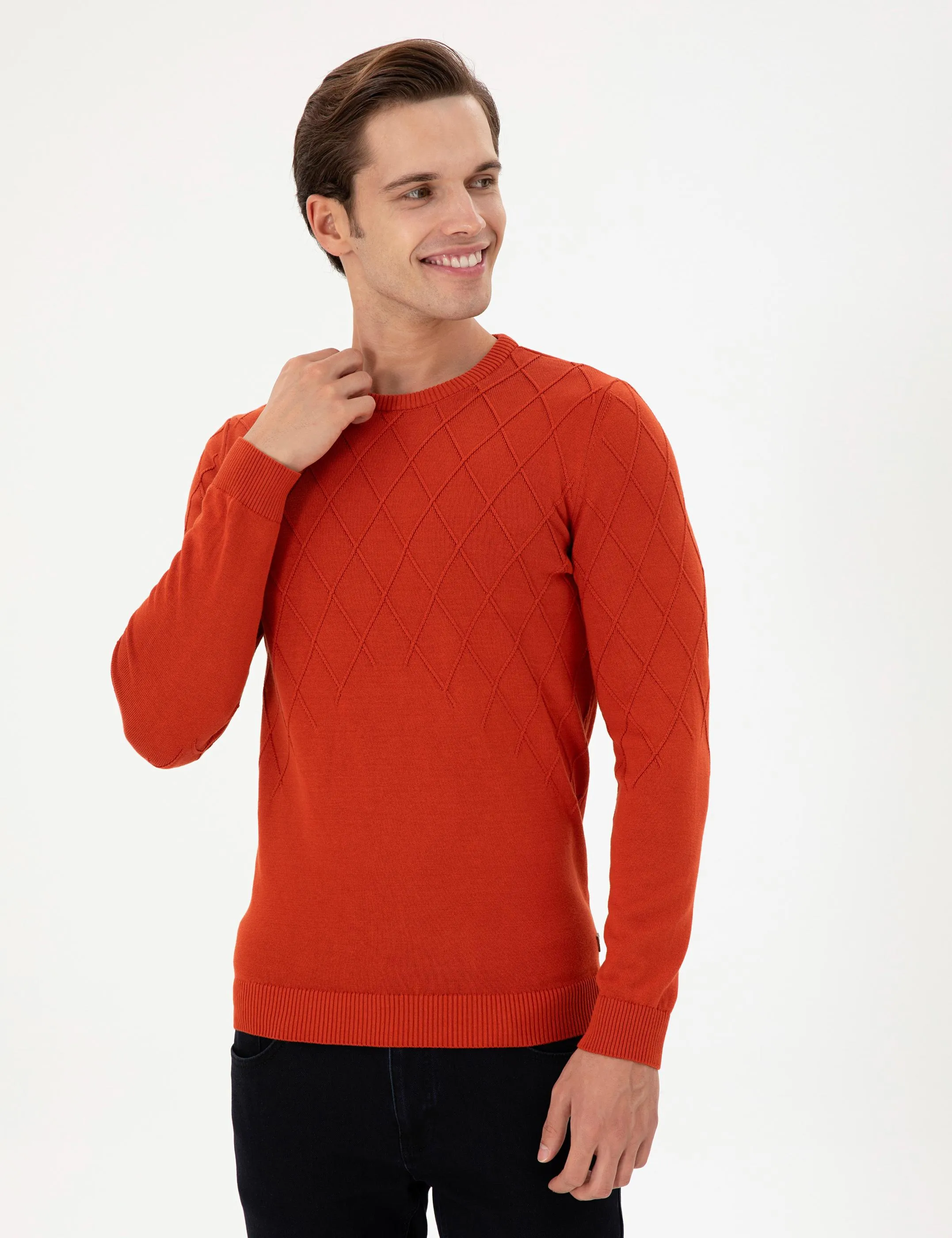 USPA M Jumper R/Neck Tile VR031 USPJR358 US POLO ASSN.