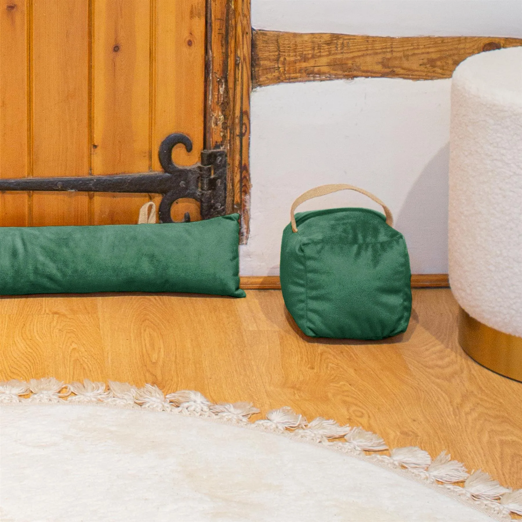 Velvet Draught Excluder - 80cm - By Nicola Spring