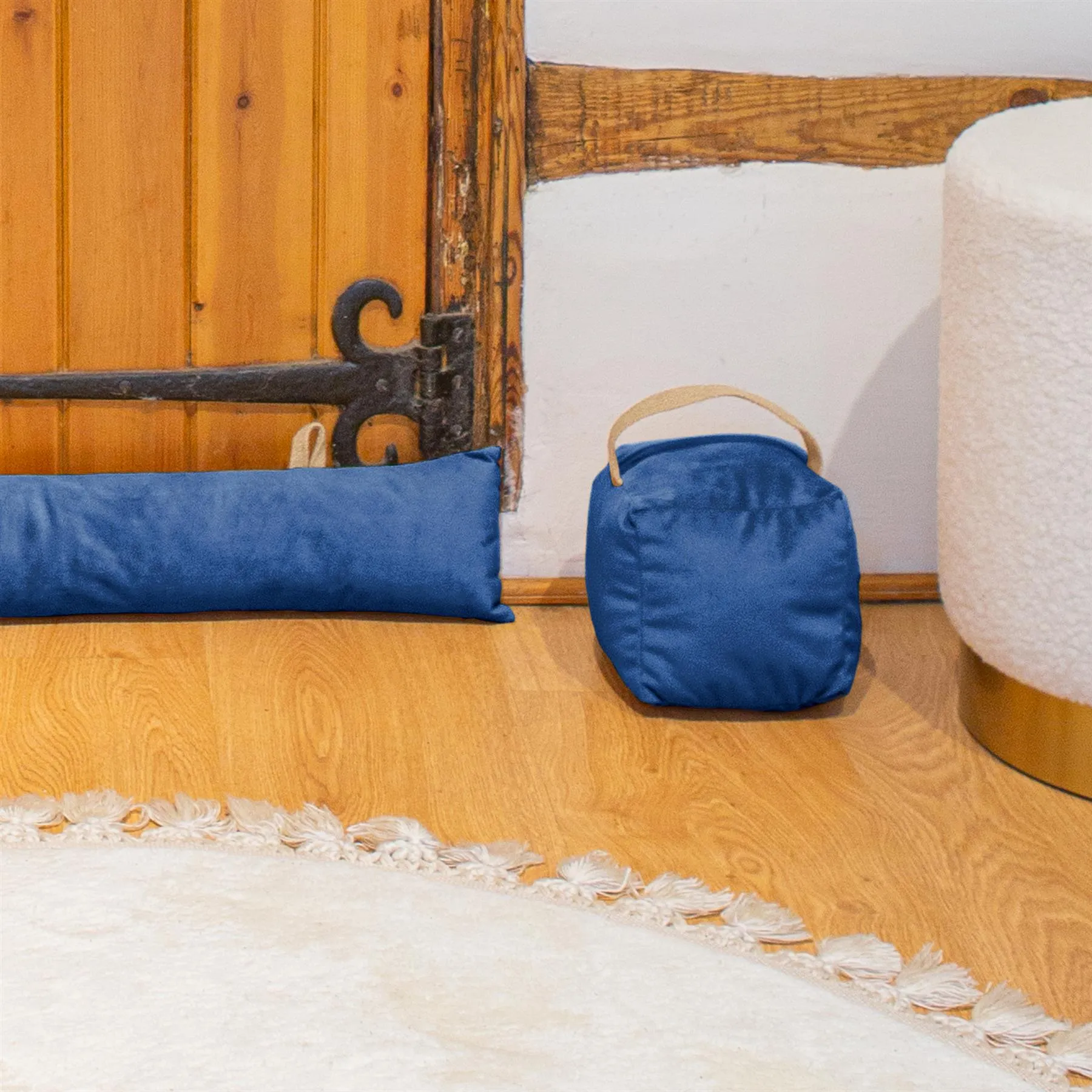 Velvet Draught Excluder - 80cm - By Nicola Spring