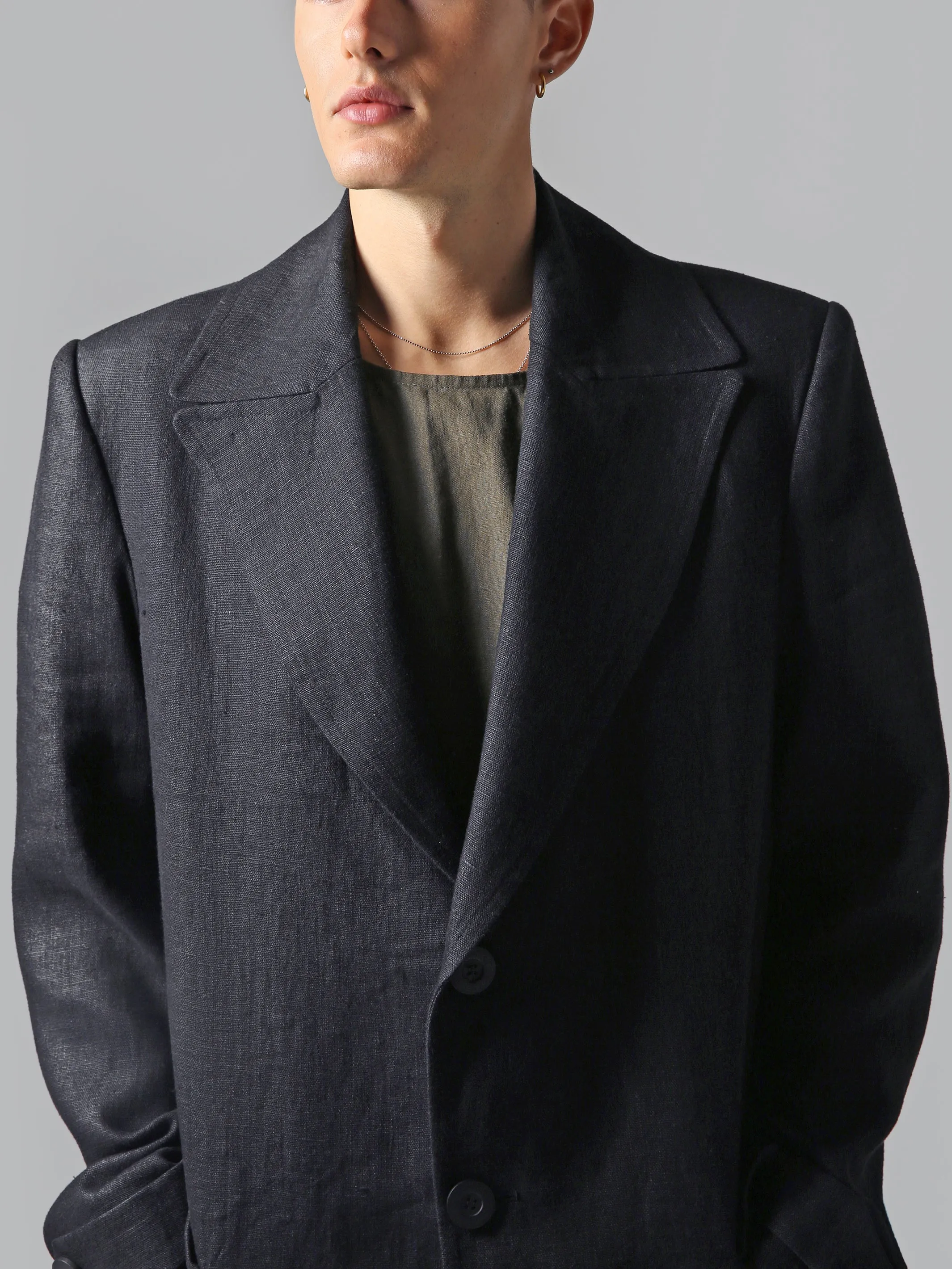 Visaltes Linen Overcoat
