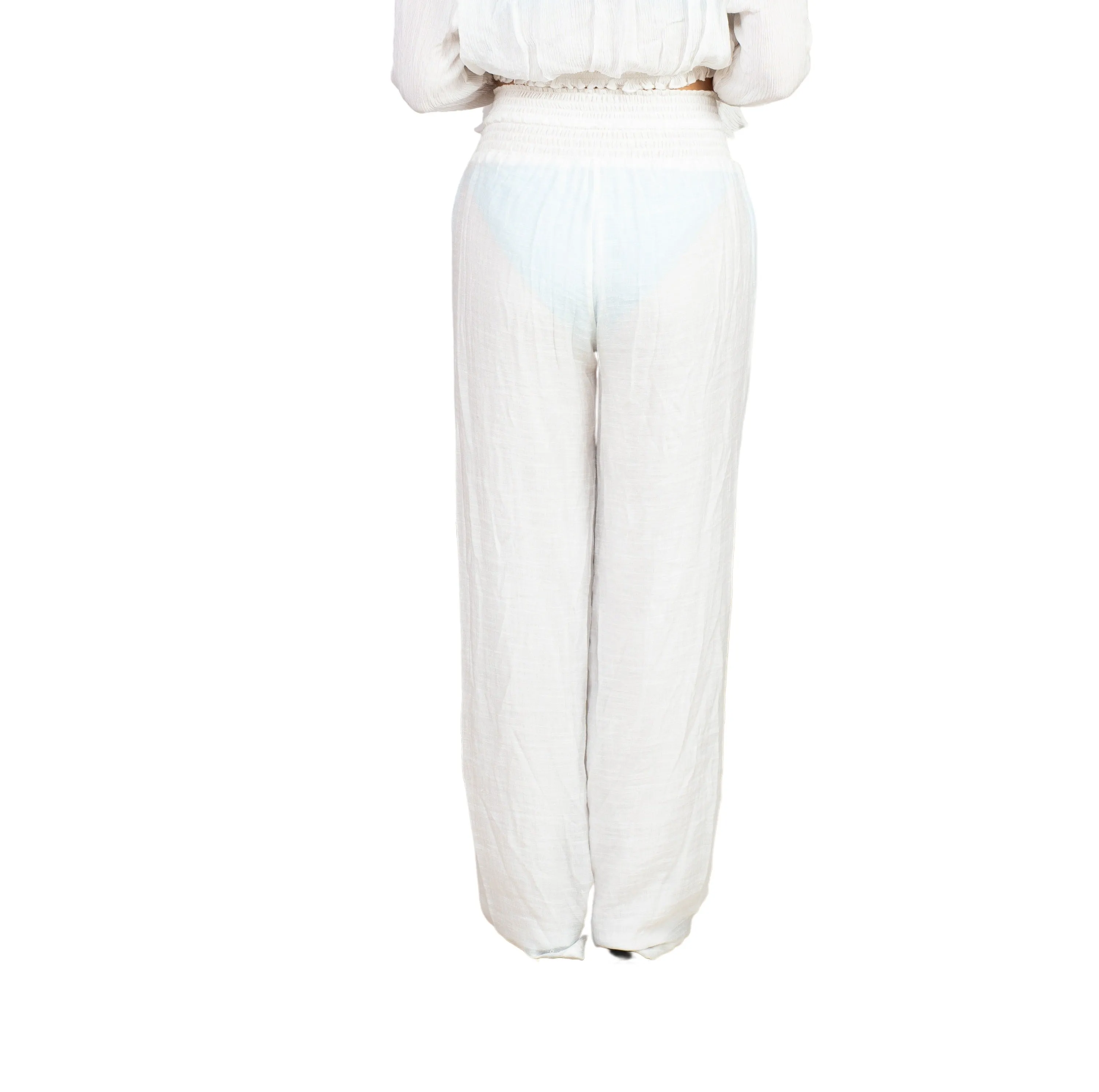Wide Waistband Pant With Lining