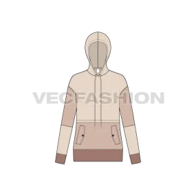 Women's Jumper with Oversized Hoodie