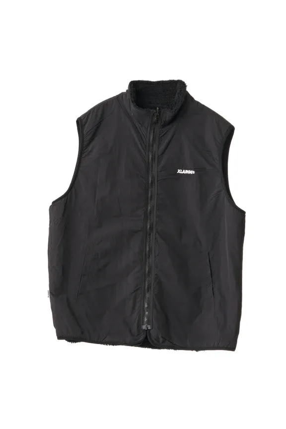 X-Large Reversible Sherpa Vest Black